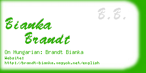 bianka brandt business card